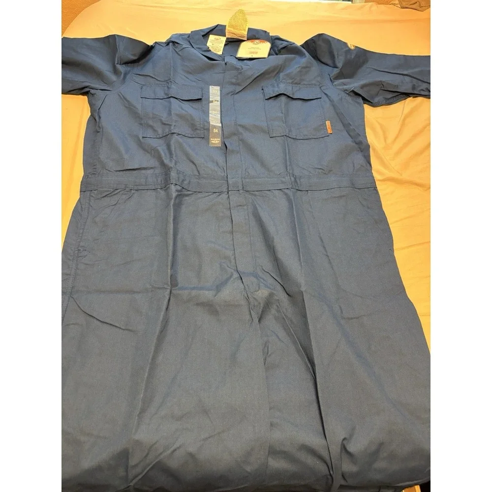 ⭐️Rasco FR Coverall Mens 54 Navy Flame Resistant⭐️NFPA 2112 ASTM⭐️NEW